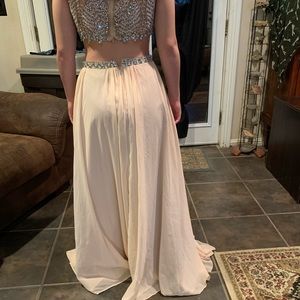 Prom dress, two piece sequined